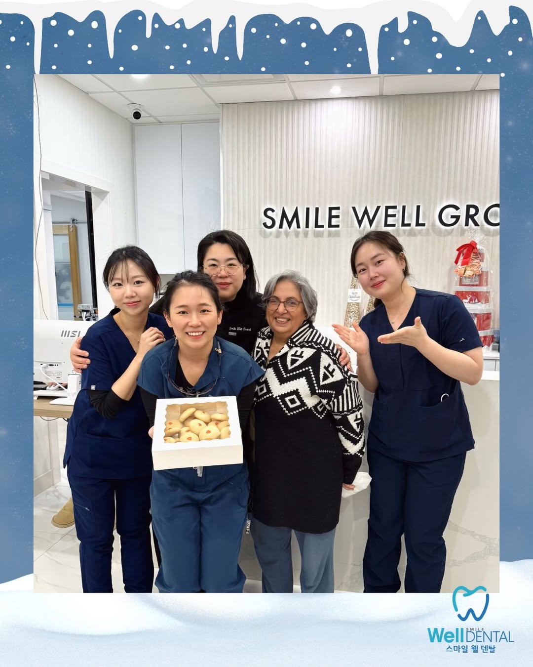 Smile Well Dental team with patient at Coquitlam clinic