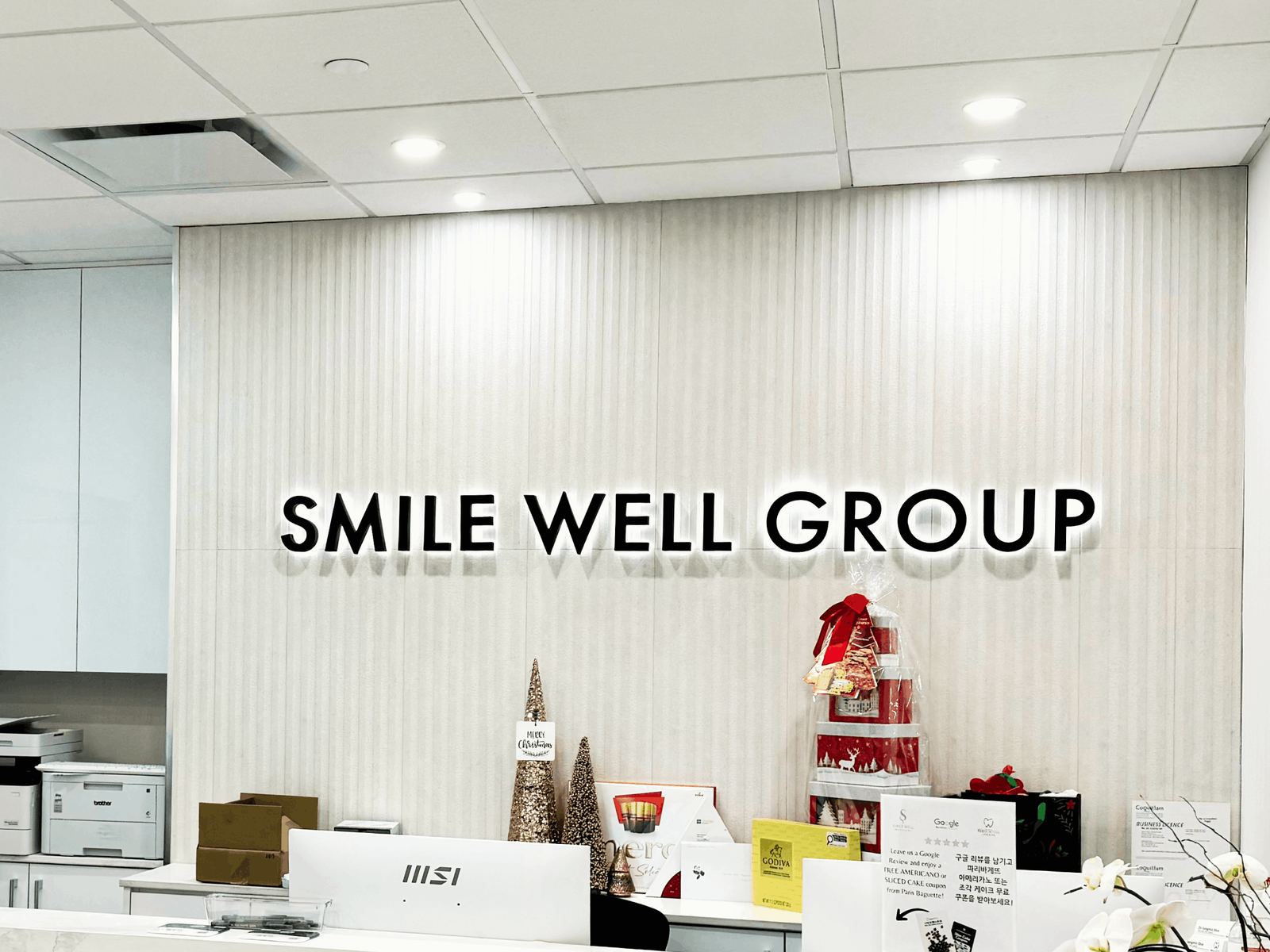 Smile Well Dental Coquitlam reception